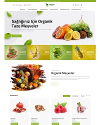 Opencart Organik Ürün Teması 4x