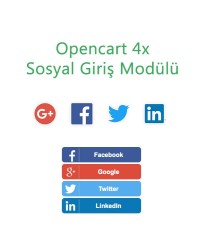 Opencart 4x Sosyal Giriş Modülü