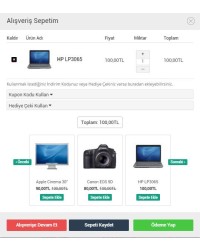 Opencart 1.5x Ajax Sepet Modülü