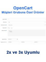 Opencart Müşteri Grubuna Özel Ürünler