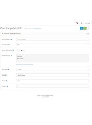 Opencart Özel Kargo Modülü