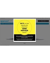 Opencart Özel Popup Modülü