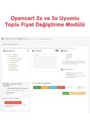 Opencart Toplu Fiyat Değiştirme Modülü
