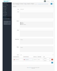 Opencart Toplu İndirim ve Etiket Modülü