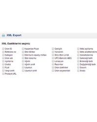 Opencart 15x XML Export Modülü