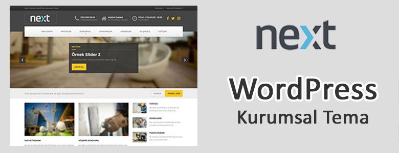 Next Wordpress Kurumsal Tema